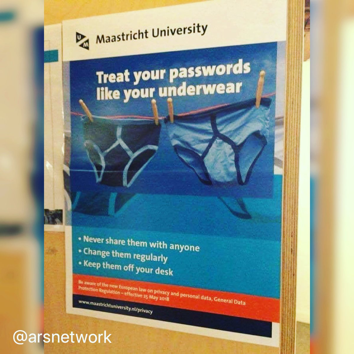 Treat your passwords like your underwear. 

@arsnetwork 

#cybersecurity #security #password  #passwords #computer #computers #informationtechnology #information #safe #privacy #selfcare #selfcare #hacks #hacker