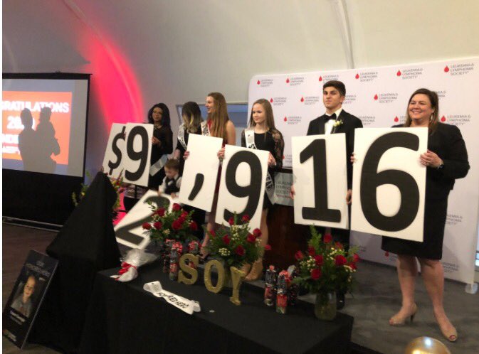 brianmastrewowt's tweet photo. Amazing how much $ these teens raised to fight blood cancer.  Bravo!  Leading the way last night and becoming Student of the Year for           @LLSusa is @bradagostino from @SkuttCatholic.  He's holding the 1.  Runner-up is @CarlyKendeigh from Burke w/comma sign.   @WOWT6News https://t.co/RD09oWMwms