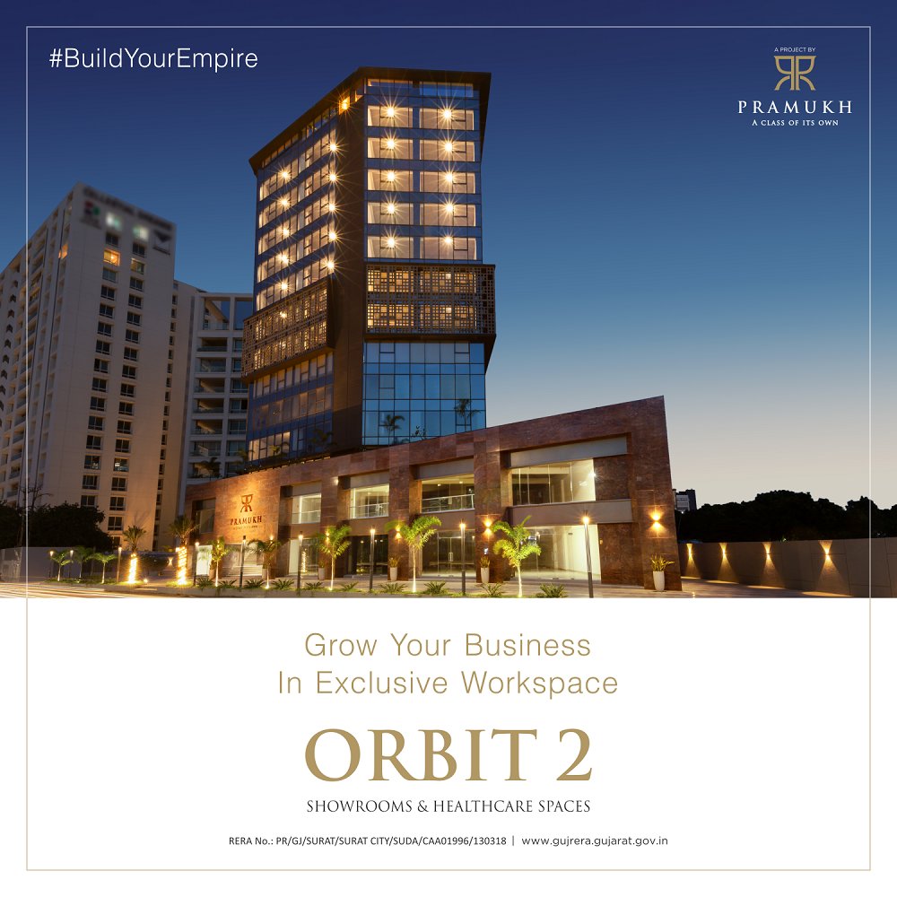 pramukhgroup's tweet photo. #Orbit2 offers a high-tech structure with recreational space for you to take a break from work and refresh on the terrace. A perfect place that boosts your creativity at work &amp; makes you more efficient.
#PramukhGroup #RealEstate #AClassOfItsOwn #Surat #Commercial #BuildYourEmpire https://t.co/U9zKu3ZRMd