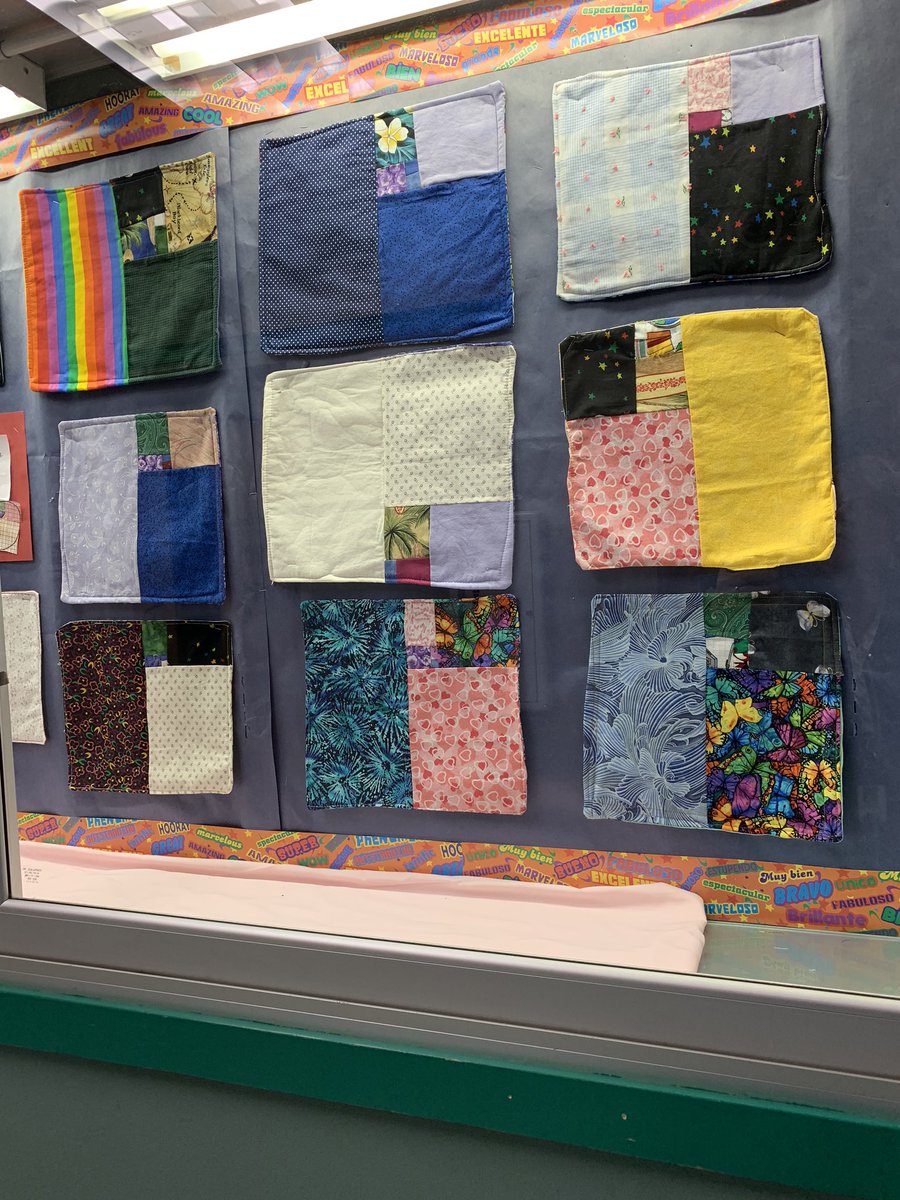 KarenMillak's tweet image. We learned about the Fibonacci Sequence last week....hands on learning=the best. Each student sewed their own quilted wall hanging with the Fibonacci sequence as a pattern. #lovesewing #lovemath @the_joy_school #fnsbsd #kidssew