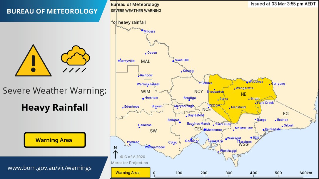 ⚠️ A Severe Weather Warning ⚠️ for heavy rainfall which may lead to ...