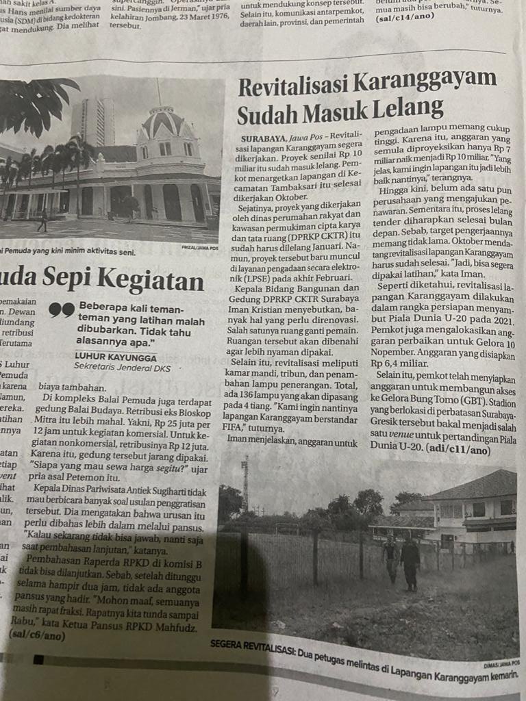 Padahal sek sengketa nang pengadilan.lah kok sudah masuk lelang mess karanggayam.onok2 ae pemkot iki.ngarai BAJOL turu maleh tangi hehehe