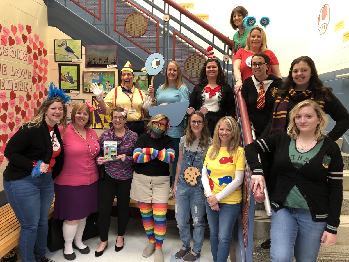 Read Across America Week at Edgemere Ele—Dress like a book character, Day1 Fun