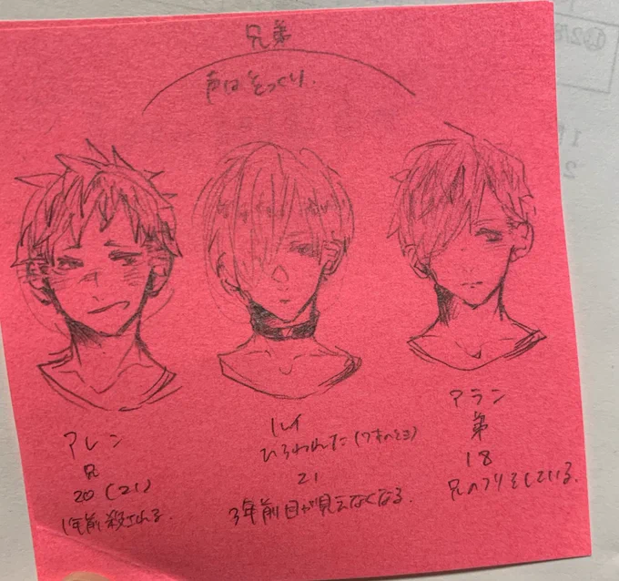 プリント整理してたら大分前の創作(一応※bl)でてきたから載せとく 
