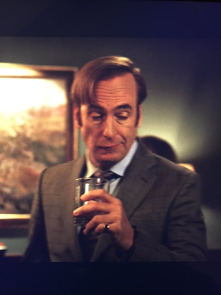 I feel there’s decent meme potential in this screengrab from where I paused Better Call Saul