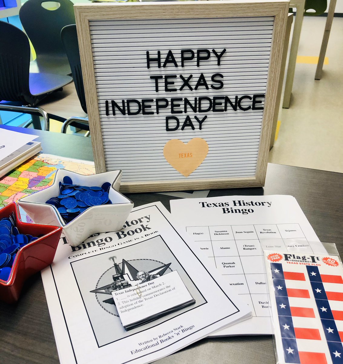 newtech_cheer's tweet photo. @newtechmiddle 7th graders celebrated #TexasIndependenceDay ❤️💙❤️ in #texashistory classes today with Texas History Bingo and Texas-made @Fritolay and @drpepper! 1836 was a good year to be a Texan! #texasproud #texasforever #deepintheheartoftexas #manorisd https://t.co/z8zrbM2pfR