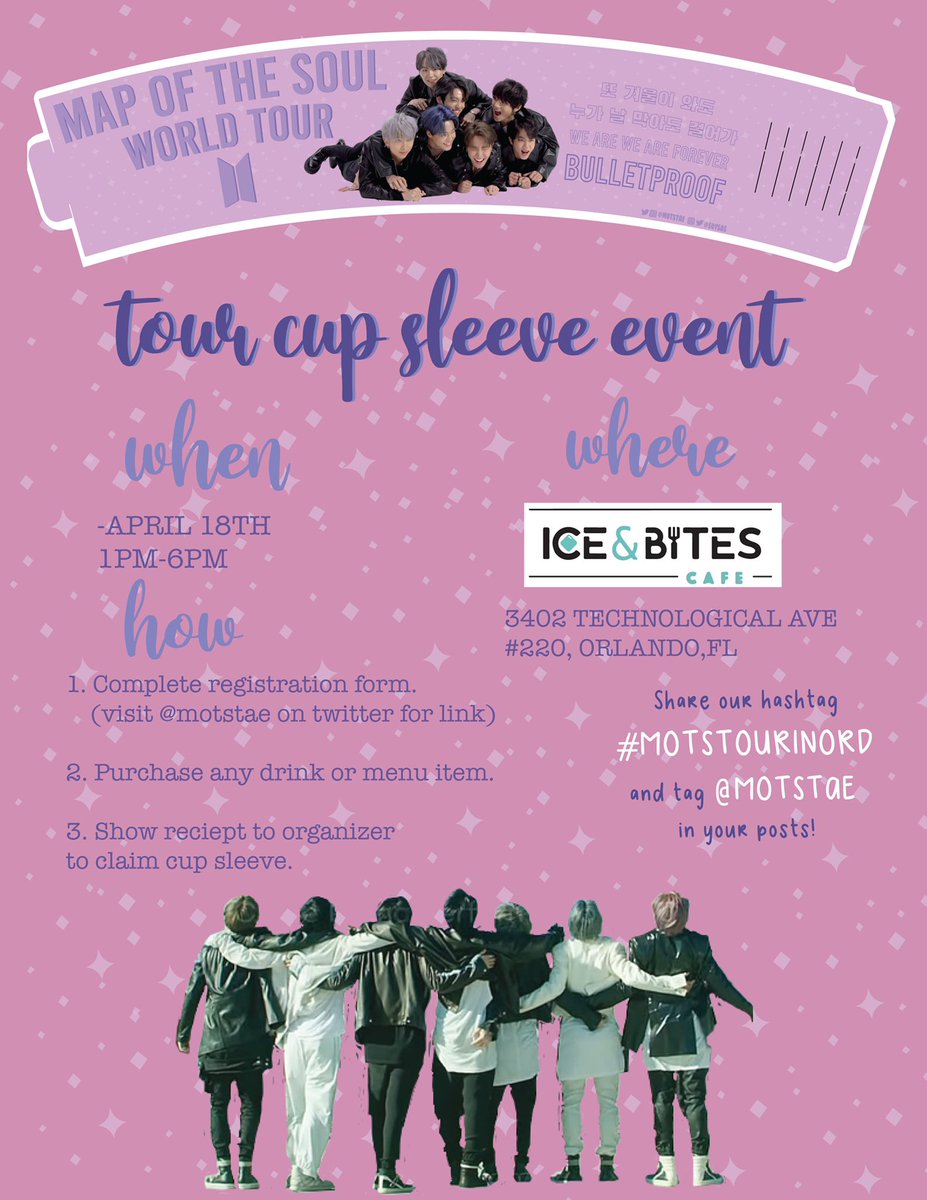 bblsoob's tweet photo. 𝐦𝐚𝐩 𝐨𝐟 𝐭𝐡𝐞 𝐬𝐨𝐮𝐥 𝐰𝐨𝐫𝐥𝐝 𝐭𝐨𝐮𝐫 𝐜𝐮𝐩 𝐬𝐥𝐞𝐞𝐯𝐞 𝐞𝐯𝐞𝐧𝐭✨

📍: Ice &amp; Bites 
🗓: April 18, 2020
⏰: 1pm - 6pm

+Registration form
  - https://t.co/RqbwvtF1AF

+for any questions use the tag or DM me!

oh boy tour season is ON!🤩💜
#MOTSTOURINORD https://t.co/n5GwgHLJRb