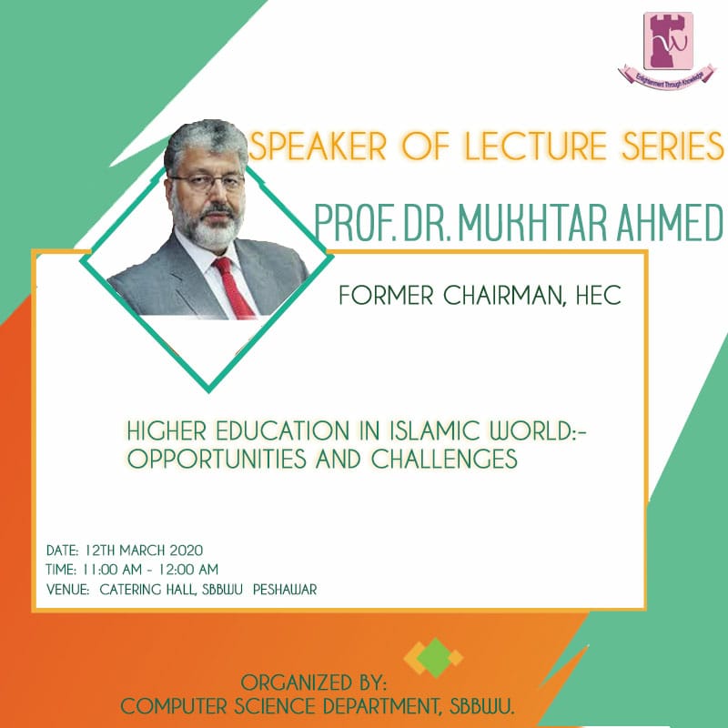 Higher Education In Islamic World opportunities and challenges
#HEC #SBBWU #Universities #Pakisstan #Peshawar #Students #Computer_Science