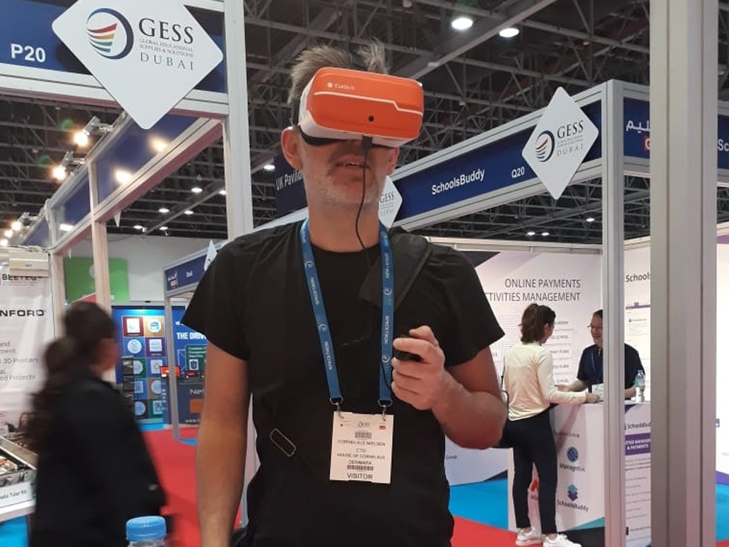 granteq's tweet photo. ClassVR & Granteq was at the recently concluded Global Educational Supplies & Solutions (GESS) in Dubai, which evoked huge interest in @ClassVR #VirtualReality #ClassroomVR #VREducation #ClassVR #VirtualClassRooms #AugmentedReality https://t.co/6mb33PoxD8