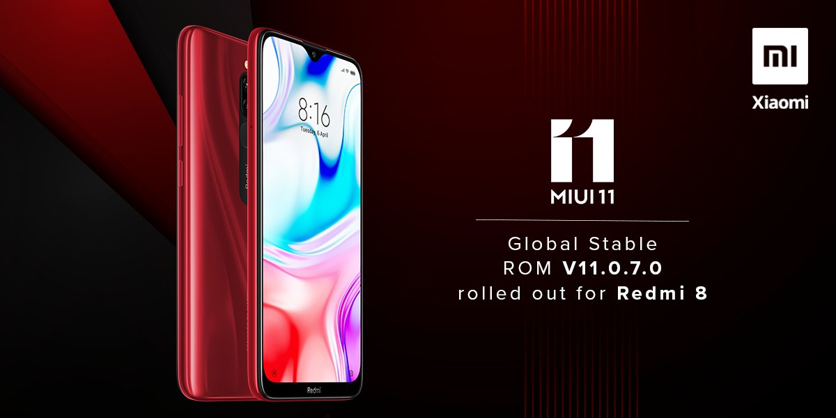 XiaomiHyperOSIN's tweet photo. Mi fans, an update that makes the performance champion ready for more #BatteryCameraAction.
#MIUI11 Global Stable ROM V11.0.7.0 rolled out for #Redmi8.
Download now: https://t.co/2LvYOeU1p9
RT if you've already updated. https://t.co/2Dd9iQklRm