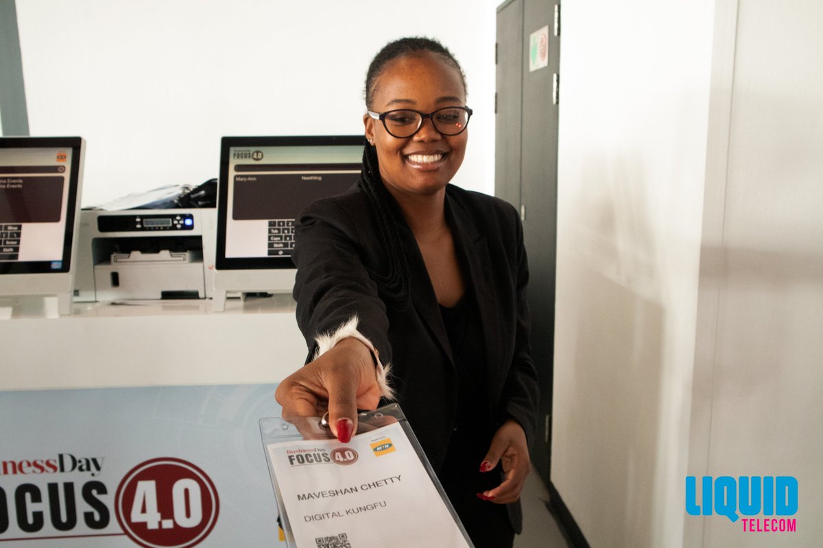 LiquidInTechSA's tweet photo. Have you got your tickets? Registration for the Business Day Focus 4.0 Conference &amp; Exhibition is open. Discover what 99.999% Core Network Uptime from Liquid Telecom is all about. 

#LiquidTelecomSA #BuidlingAfricasdigitalfuture #5G #AfricasCloudIsLiquid https://t.co/DEULApqv0g