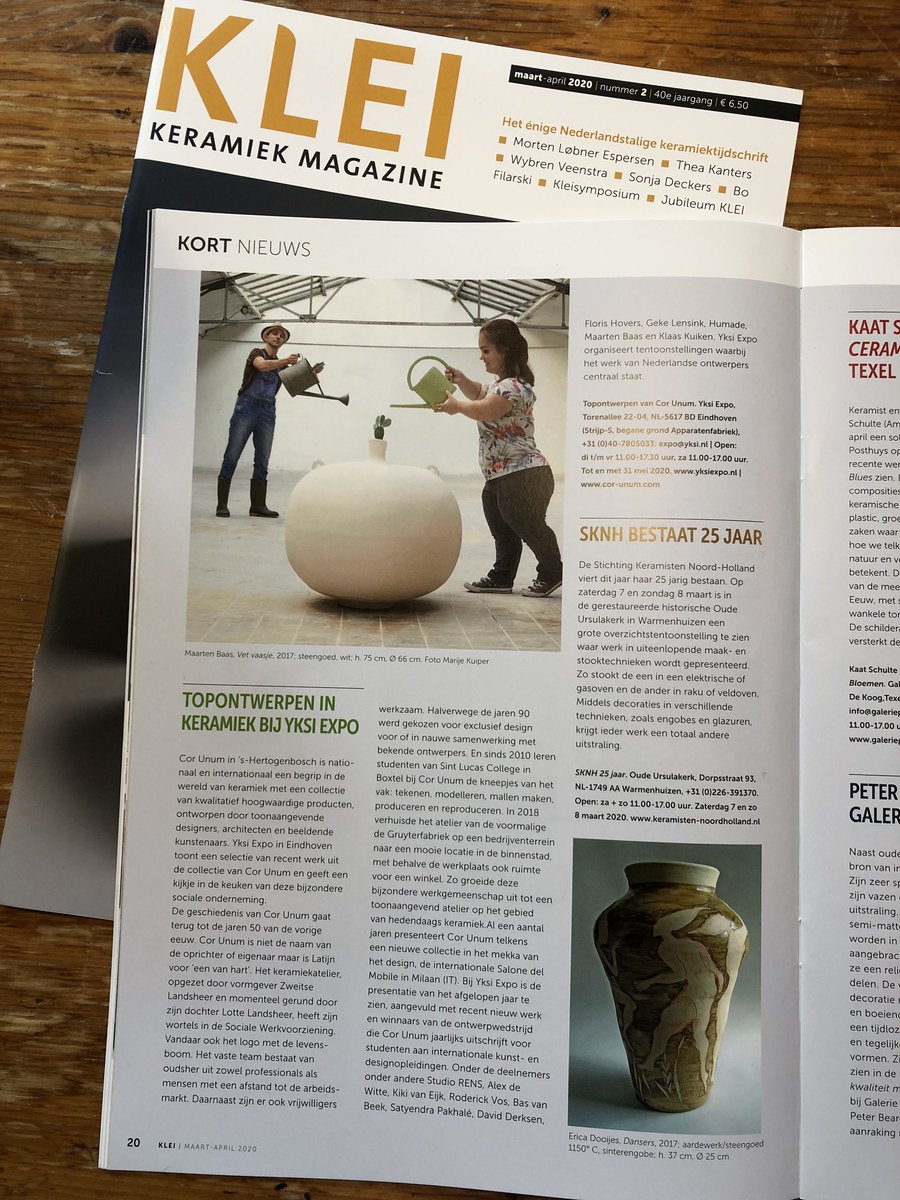 #artikel over grote #presentatie van ons #keramiek #socialdesign bij <a href="/yksi1/">yksiexpo</a> in <a href="/gem_Eindhoven/">gemeente Eindhoven</a> , mooie samenwerking met <a href="/shertogenbosch/">'s-Hertogenbosch</a> <a href="/Brabant/">Provincie Noord-Brabant</a> #makers #cultuur <a href="/stadsh/">bezoekdenbosch</a>