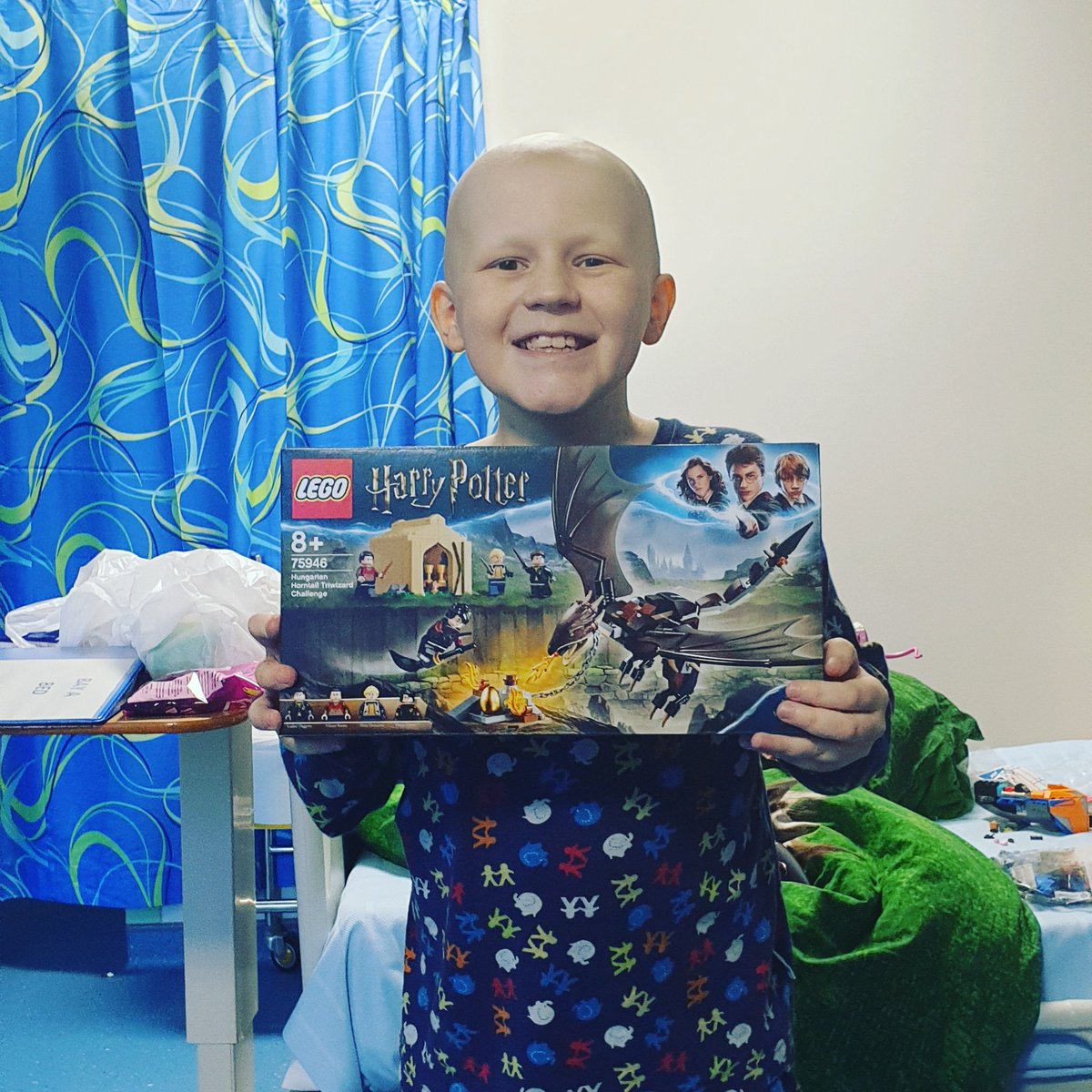 Saul's been busy lego building and keeping us all happy with his infectious smile. 
Hes still recovering and needing platelets and blood transfusions. Hes started asking lots more about America now so 🤞🤞🤞