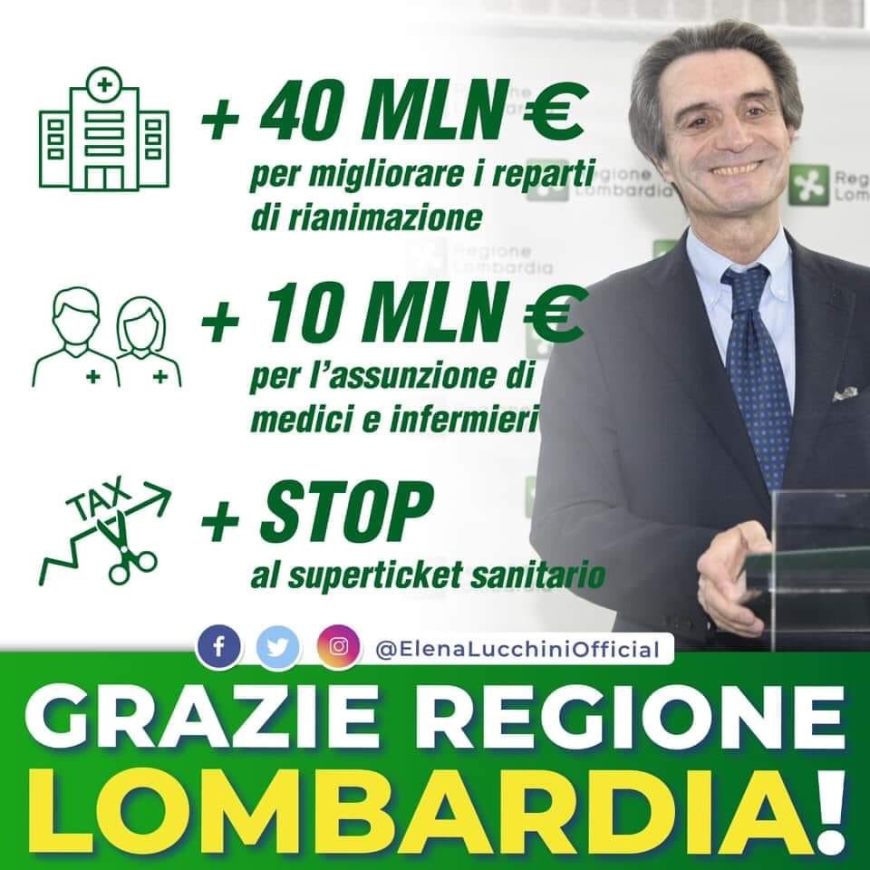 LegaSedriano's tweet photo. #grazielombardia #graziepresidentefontana https://t.co/z6WdtAhIpL