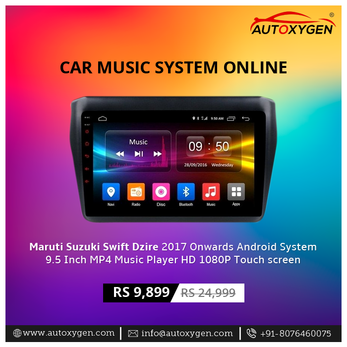 autoxygen's tweet image. Car Music System Online
For Maruti Suzuki Swift Dzire 2017 Onwards

Send us an email or contact with your requirements!
For enquiry, call +91-8076460075

#car #carinteriors #accessories #caraccessories #Automotive