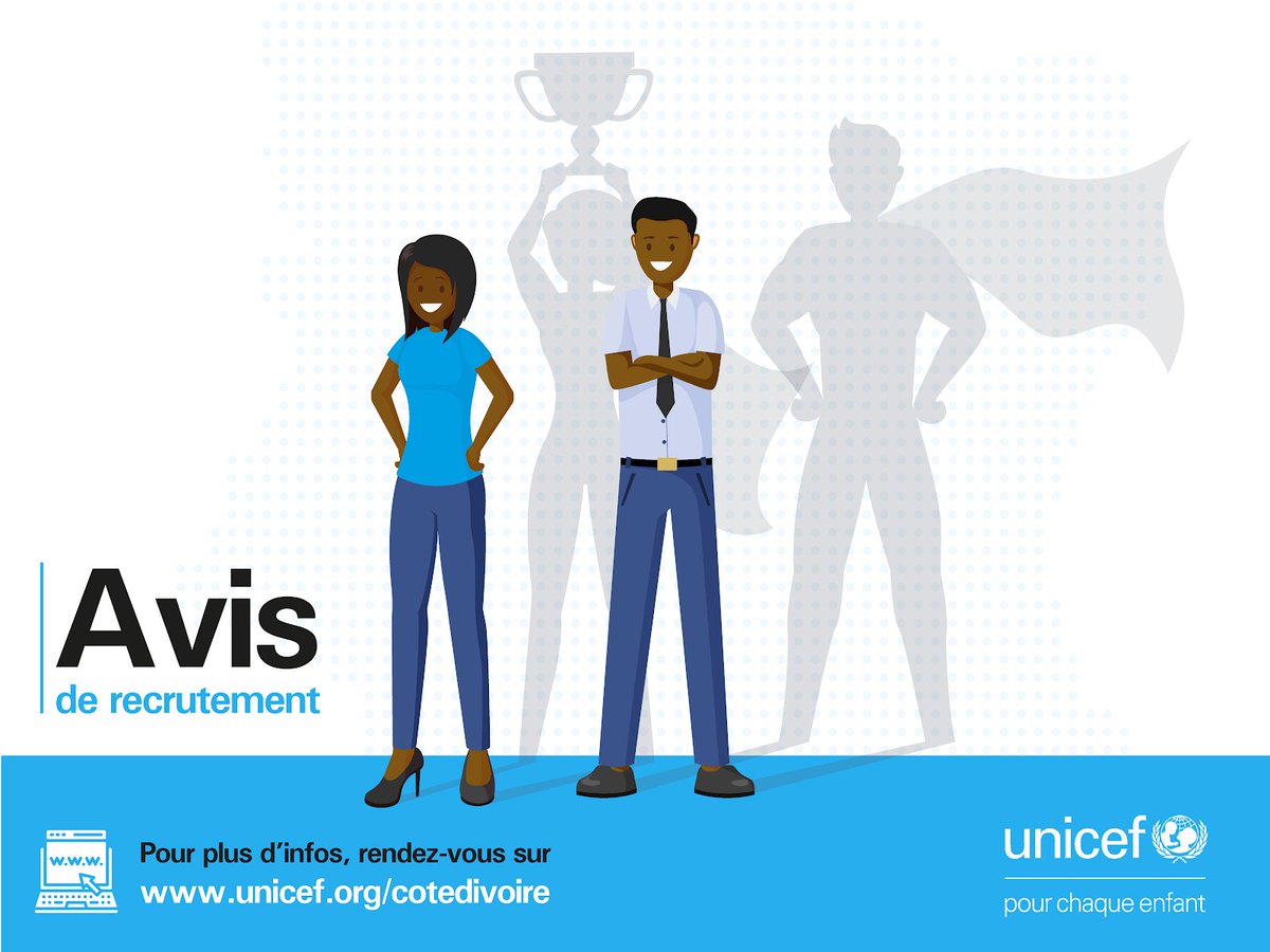 UNICEF_CIV's tweet photo. Facebook
UNICEF est à la recherche d’un champion pour les enfants dans le domaine des finances. 📣
Pour postuler c’est ici : https://t.co/pCv5GZnHzu
N’hésitez pas à consulter notre site web où nous publions régulièrement les avis de recrutement. 🤗 https://t.co/ig7NeyjWGD