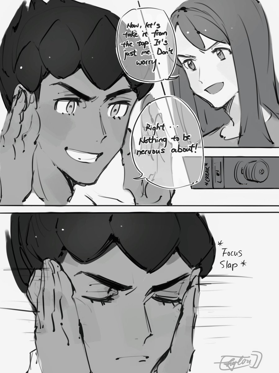 [HPYU; future setting. Twin protagonist setting. Beware of Victor.]
READ RIGHT TO LEFT.

Practice. (1/2) 