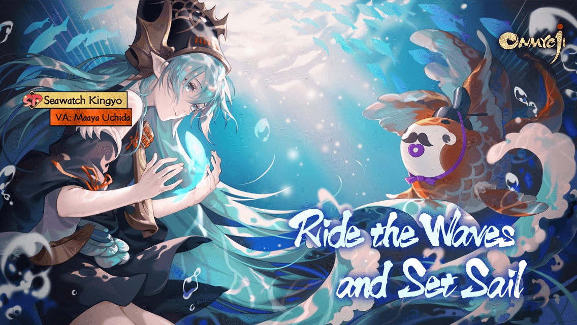 _choyan's tweet photo. Happy 2nd Anniversary! Summon 100 times to obtain SP shikigami Seawatch Kingyo! https://t.co/MKcViamIVX