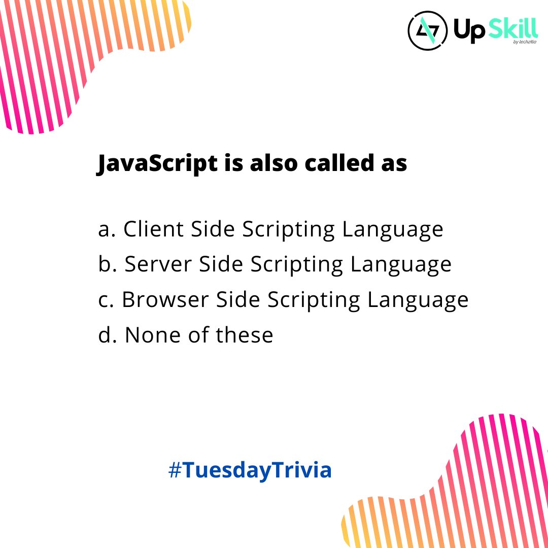 Ground0ai's tweet photo. Choose appropriate option(s). Comment your answers below. 👇

#upskillbytechzilla #upskillbytz #nationalupskillprogramme #developerlife #programmersdaily #softwaredevelopment #tuesdaytrivia #programmingquiz #100DaysOfCode https://t.co/cD8eLja2Zl