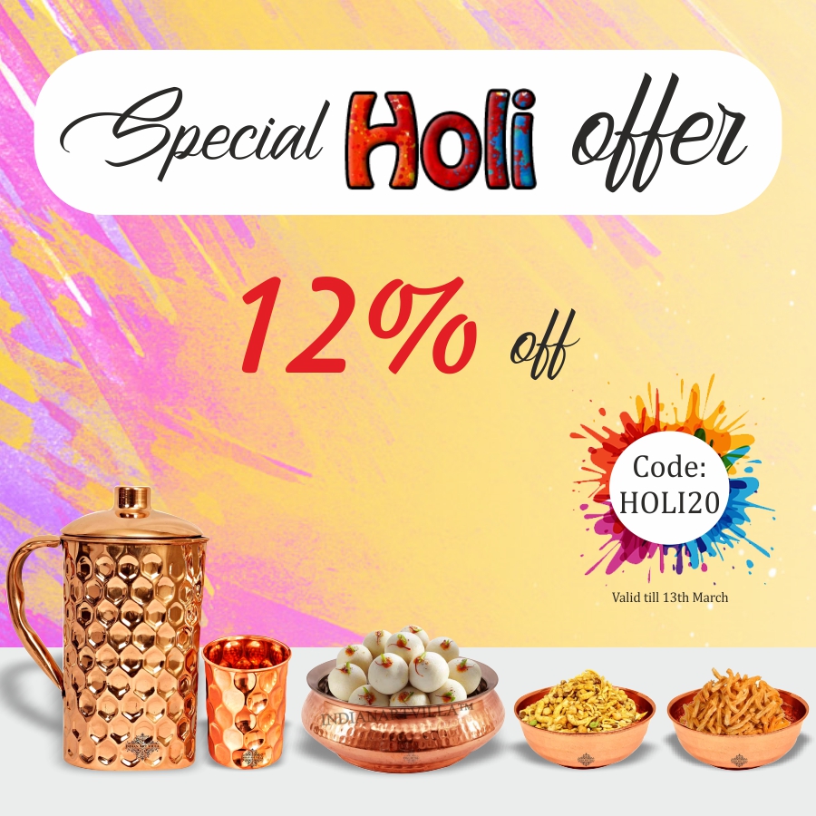 HOLI DHAMAKA OFFER!
Get an extra 12% discount on all products from IndianArtVilla. Use code "HOLI20" on checkout to avail the offer. The Offer is valid till 13th March. 
Shop Now: indianartvilla.in

#holi #holi2020 #festivalofcolors #rangbarse #holifestival #happyholi