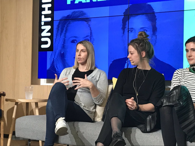 Anna73211230's tweet photo. The world’s evolving - how do we collaborate to help people access more tools as they need them? @MeganCaywood at tonight’s #UnthinkTank https://t.co/obbqlD4paj