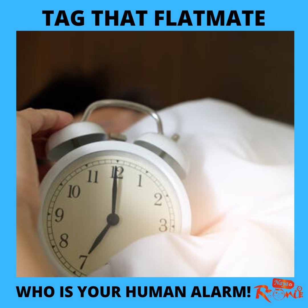 FlatsnFlatmates's tweet photo. "Bro yaar kal plz yaad se utha dio subah"
-Every Flatmate
Tag That Flatmate now and thank them
Don't snooze out on this one๐
Hey Fam!
We are back
Don't have a flatmate who is your human alarm๐ฎ
Find now on:
https://t.co/hZobIqV9jx
#nayaroomie
#myflatmate
#flatsandflatmates https://t.co/5EmyuLTIzP