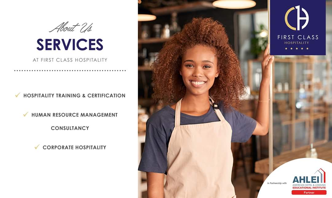 FirstClassHosp1's tweet image. Welcome to First Class Hospitality! Do you want to take your career to the next level? INBOX us to find out how you can raise the bar and unlock your hospitality potential!

#firstclasshospitality #AHLEI #hospitalitytraining
