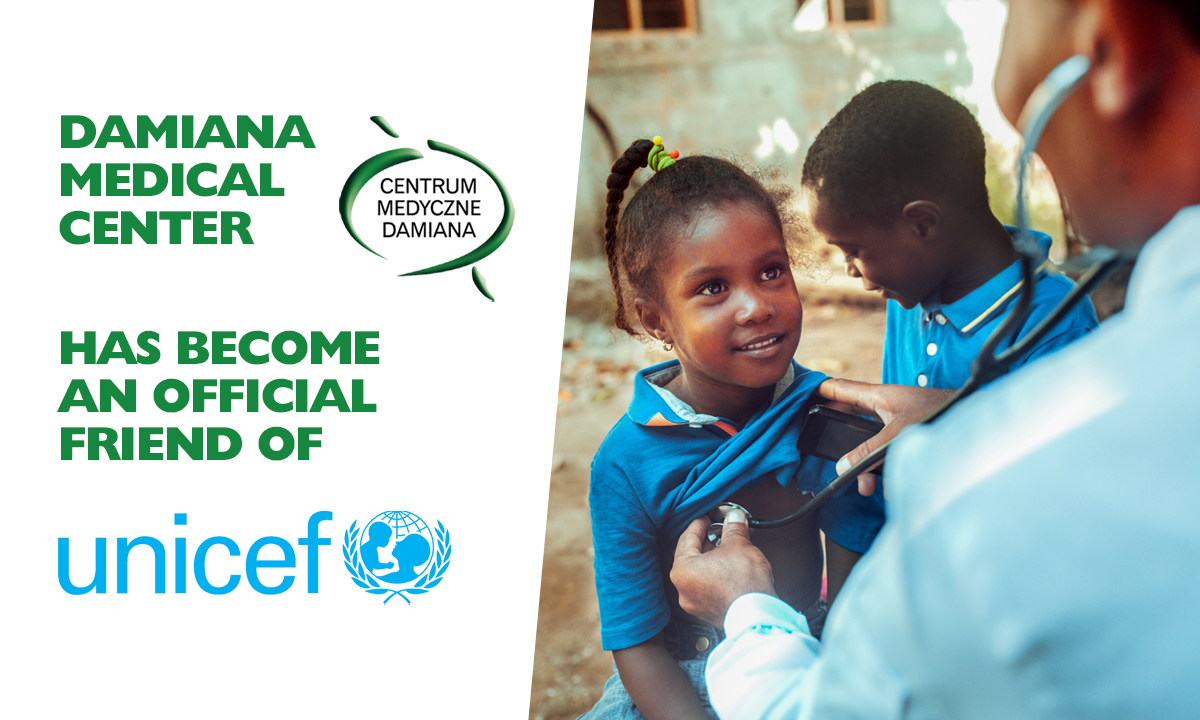 JSHealthandCare's tweet image. Great pride and joy: Damiana Medical Center has become an official friend of UNICEF! 
Cooperation between #UNICEF Poland and Damiana Medical Center began in 2010 so this is great news for the tenth anniversary of their collaboration!