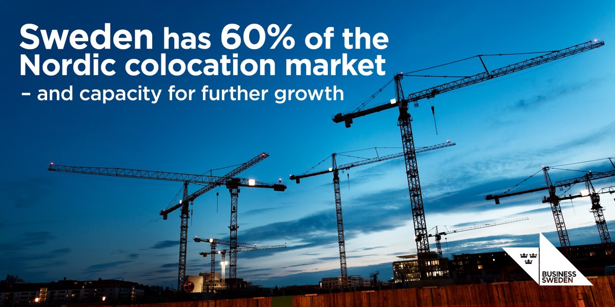 Sweden is an undisputed leader in colocation in the Nordics and has the critical mass for further growth. Report from Nordic Council projects construction market for datacenters in the region to grow to 2-4.3 bn euros by 2025. #colocation #datacenters bit.ly/2VAwuFA