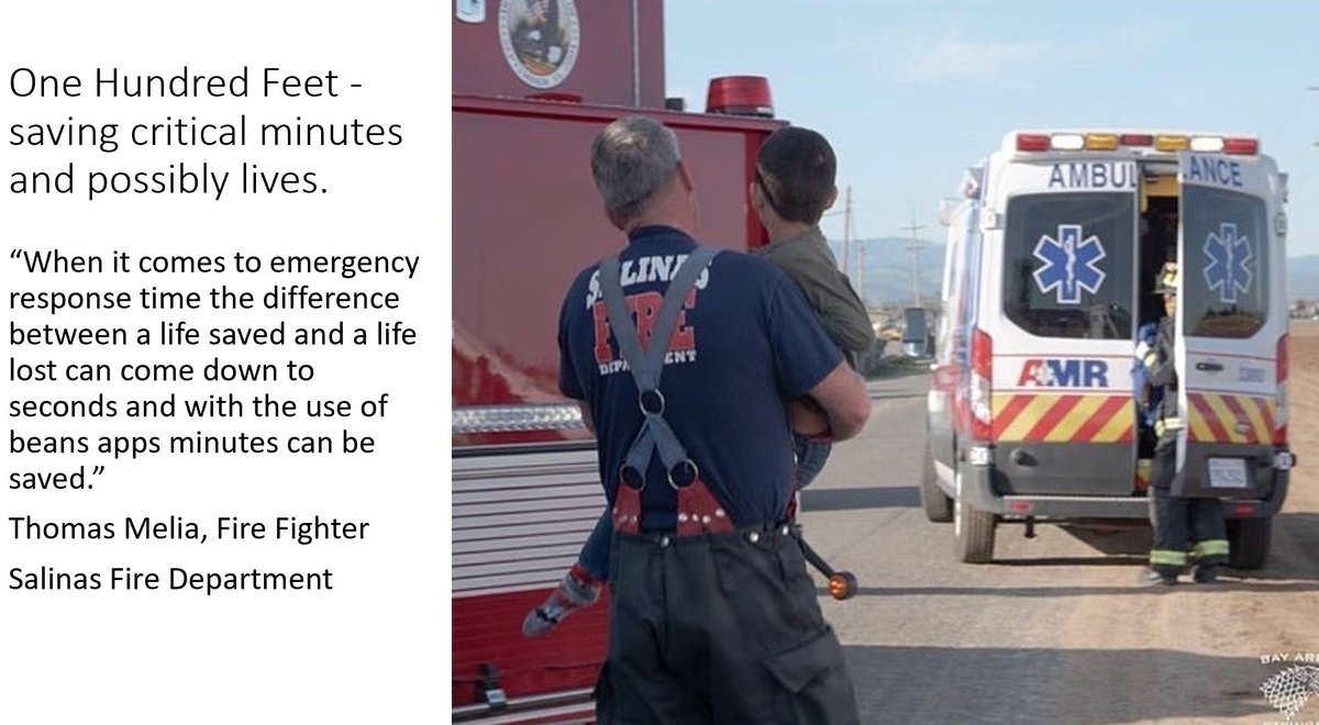OneHundredInc's tweet photo. We created @BeansMaps 😎 Our goal is to help improve response times for First Responders during an emergency and hopefully save lives.🙏
#firstresponders #fire #EMS #EmergencyResponse #EmergencyResponseTime https://t.co/KoiUk5HFNJ