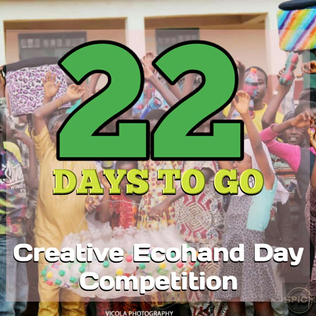 JumokeOlowoW's tweet photo. Good morning #Earthlovers 
It's a countdown to our #CreativeEcoHandDay Competition 2020, we are inviting you to participate, support and showcase your talent in turning #waste into #art. 

Don't forget to spread the word, It's the first in the city of Ibadan!!!  #EachforEqual https://t.co/18i9pIsAjv