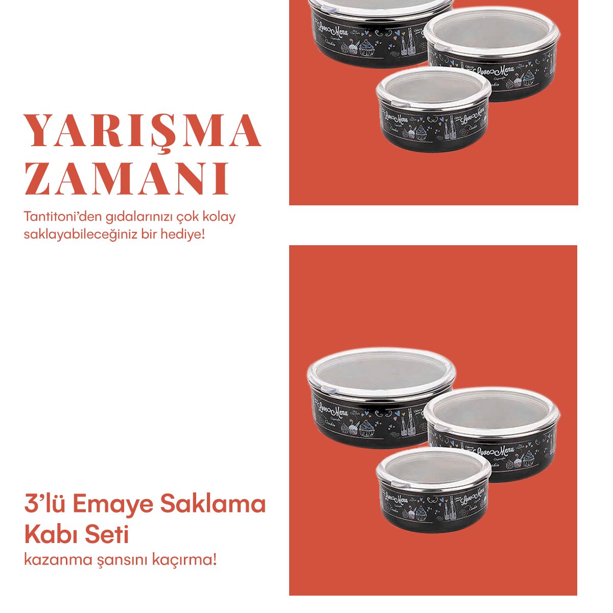 YARIŞMA BAŞLADI! 
Axis İstanbul Tantitoni’den yemeklerinizi çok rahat muhafaza edebileceğiniz çok güzel bir hediye!
Tek yapmanız gereken: 
👉<a href="/axisistanbulavm/">Axis İstanbul AVM</a> hesabını TAKİP ET! ⠀
👉Yoruma 2 arkadaşını ETİKETLE!⠀
Axis İstanbul ile sen de kazanma şansını yakala! <a href="/tantitoni/">Tantitoni</a>