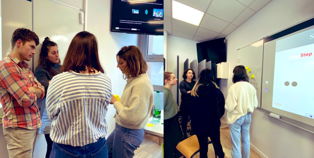 MarieMicheleAB's tweet photo. #sprint Séance de résolution problèmes avec mes étudiants @NEOMAbs M2 spécialisation #entrepreneurship #PGE à #rouen 🎉 @Lucie25154139 @Ym78200 @CelineBeckrich @DarmonAlice @MeMagnan @MadiSeydi @Benoit_Anger https://t.co/tRtR2liz37