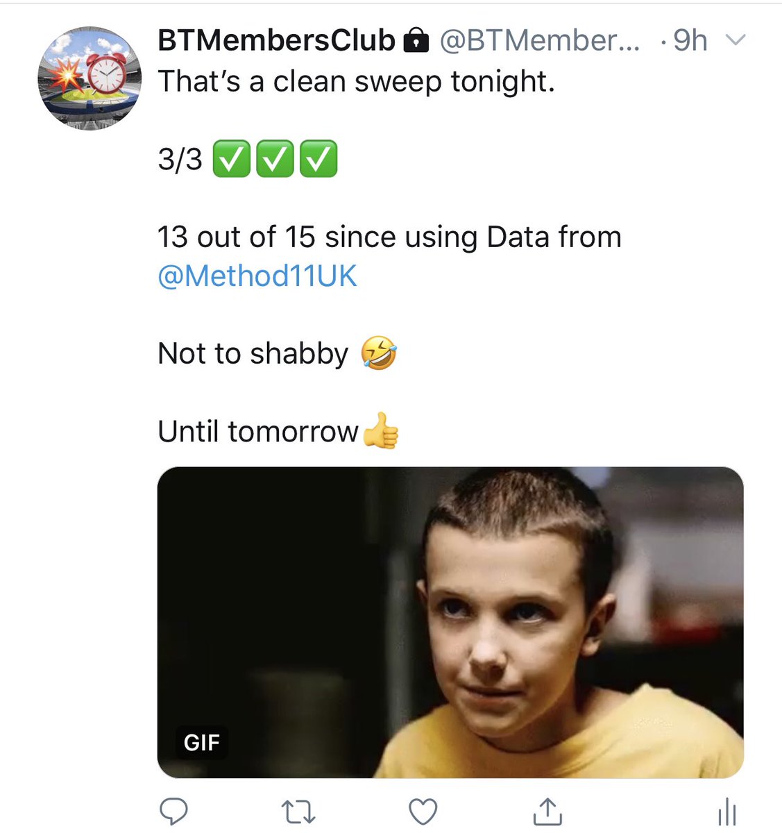 BoomTimeUK's tweet photo. I started Friday over at @BTMembersUK using Data provided by @Method11UK 

13/15 so far... 

I’ll be spending the rest of the week there but sharing weekend selections on here from Friday. 

Send a follower request to get involved 🔼🔼

Hope you’ll well! https://t.co/LzDawtlu94