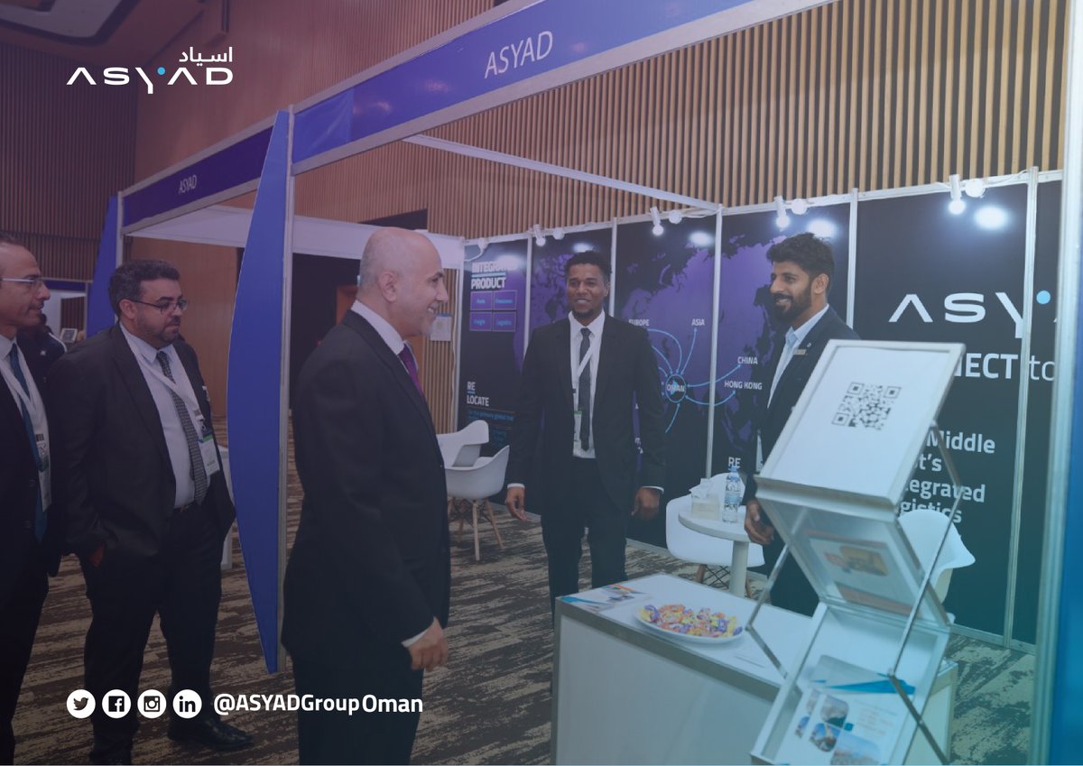 AsyadGroupOman's tweet photo. #ASYADGroup is in #OPEX2020 to promote the Sultanate’s ports as a central export gateway for Omani products to the world, maritime trade connections, and the attractive investment opportunities and incentives at Oman`s free zones for businesses in Rwanda and East Africa. https://t.co/mu9v1Ck2FL