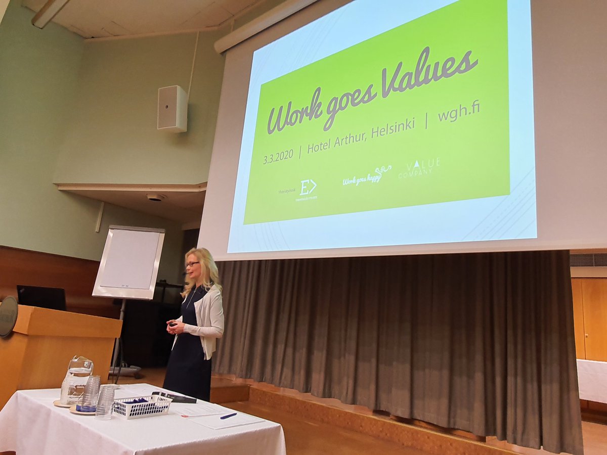 Workgoeshappy's tweet photo. #Arvot on helppo listata, mutta ilman, että ne konkretisoituvat arjessa, niillä ei ole mitään arxoa...#JaanaVillanen #Workgoesvalues https://t.co/hF8dwuMD1q