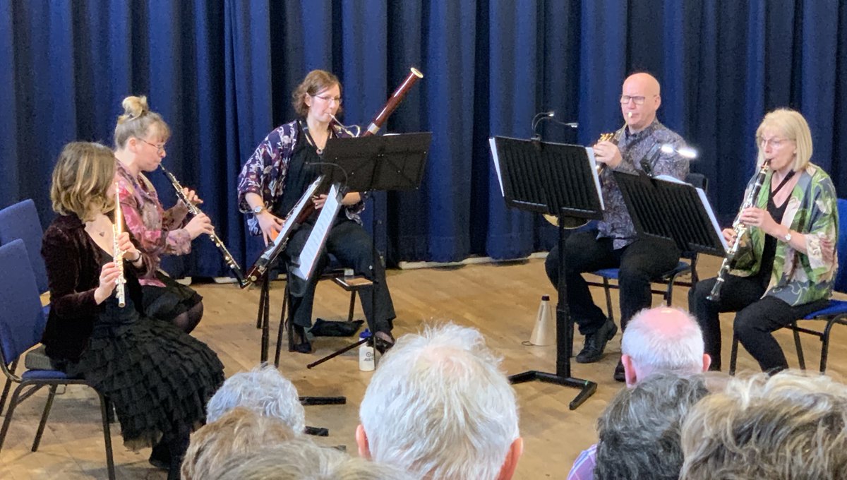 We had a super @Sospiriwinds concert on Sunday.  Lovely venue with a great acoustic @otleycourthouse - thank you to the team for looking after us.  And to the wonderful (full) audience - thank you for sharing the music with us, we'd love to come back! @visitotley @ArtsOtley