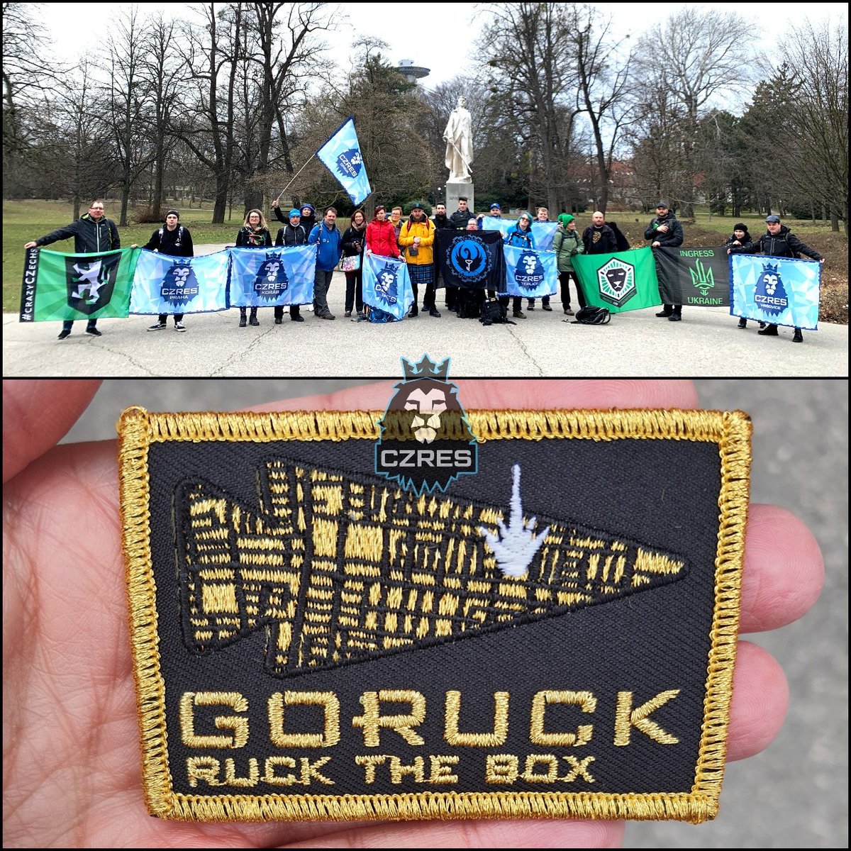 czechres_crnn's tweet photo. V Bratislavě také v neděli proběhla GORUCK soutěž Ruck the Box!
Výzvy se zúčastnilo 22 agentů v 6 týmech - všichni účastníci splnili limit 10 km a vysloužili si černou nášivku 💪
#GORUCK #RuckTheBox #Ingress #CZRES #IngressPrime #MissionDay #IngressActualGameplayFootage https://t.co/LZYWR0MjtE