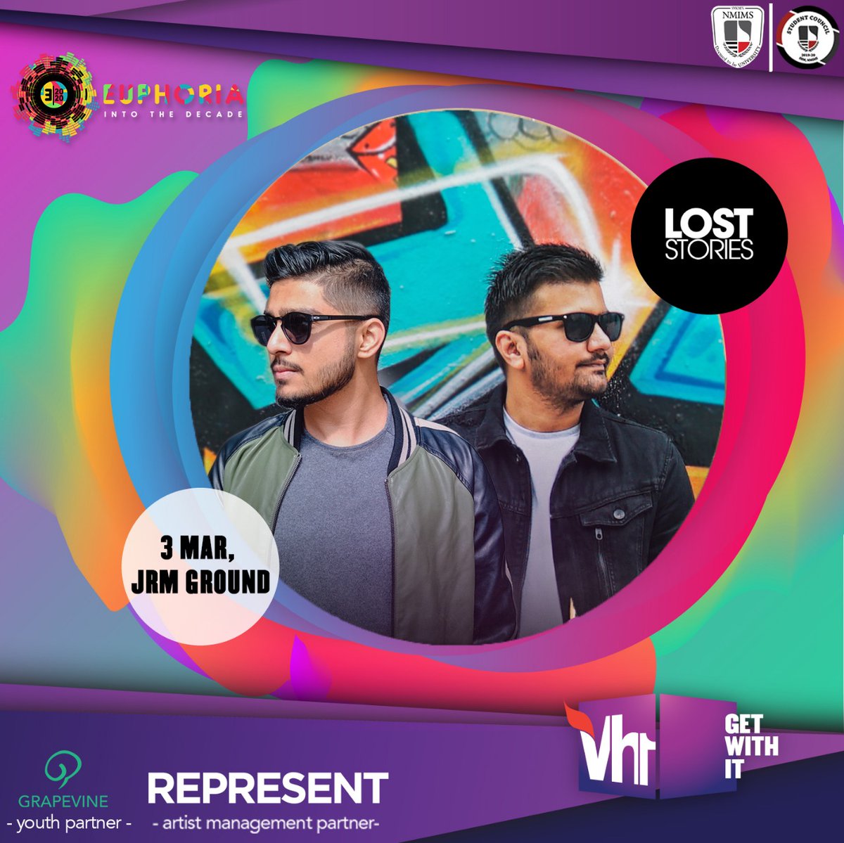 vh1india's tweet photo. Are you ready to groove to the beat with the desi twist? Euphoria '20 presents the dynamic DJ duo, @TheLostStories!
#Euphoria2020 #IntoTheDecade #NMIMS #collegefest #studentcouncilnmims #TheLostStories #vh1 #grapevine #representmanagement https://t.co/6ZkoLO3Bm6