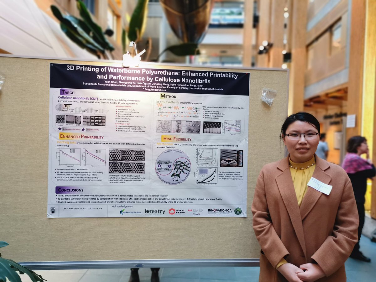 Feng Jiang (@sus_funct_bio) on Twitter photo Great event of Burgess-Lane lecture by Prof. Derek Gray at <a href="/ubcforestry/">@forestry.ubc.ca on Bluesky</a>. Congratulations to Hale Oguzlu for winning first place poster award on #3dprinting cellulose. Well done SFB team members on your excellent research on #renewable #biobased materials. Great event of Burgess-Lane lecture by Prof. Derek Gray at <a href="/ubcforestry/">@forestry.ubc.ca on Bluesky</a>. Congratulations to Hale Oguzlu for winning first place poster award on #3dprinting cellulose. Well done SFB team members on your excellent research on #renewable #biobased materials.