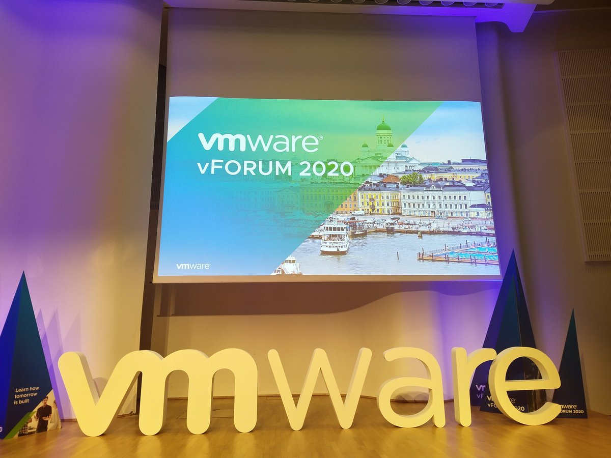 aaremiz's tweet photo. Attending #VMware vFORUM 2020 in Helsinki.  Waiting for our @JKytsi to get on stage  #nokiatampere https://t.co/VigIV1Ycvm