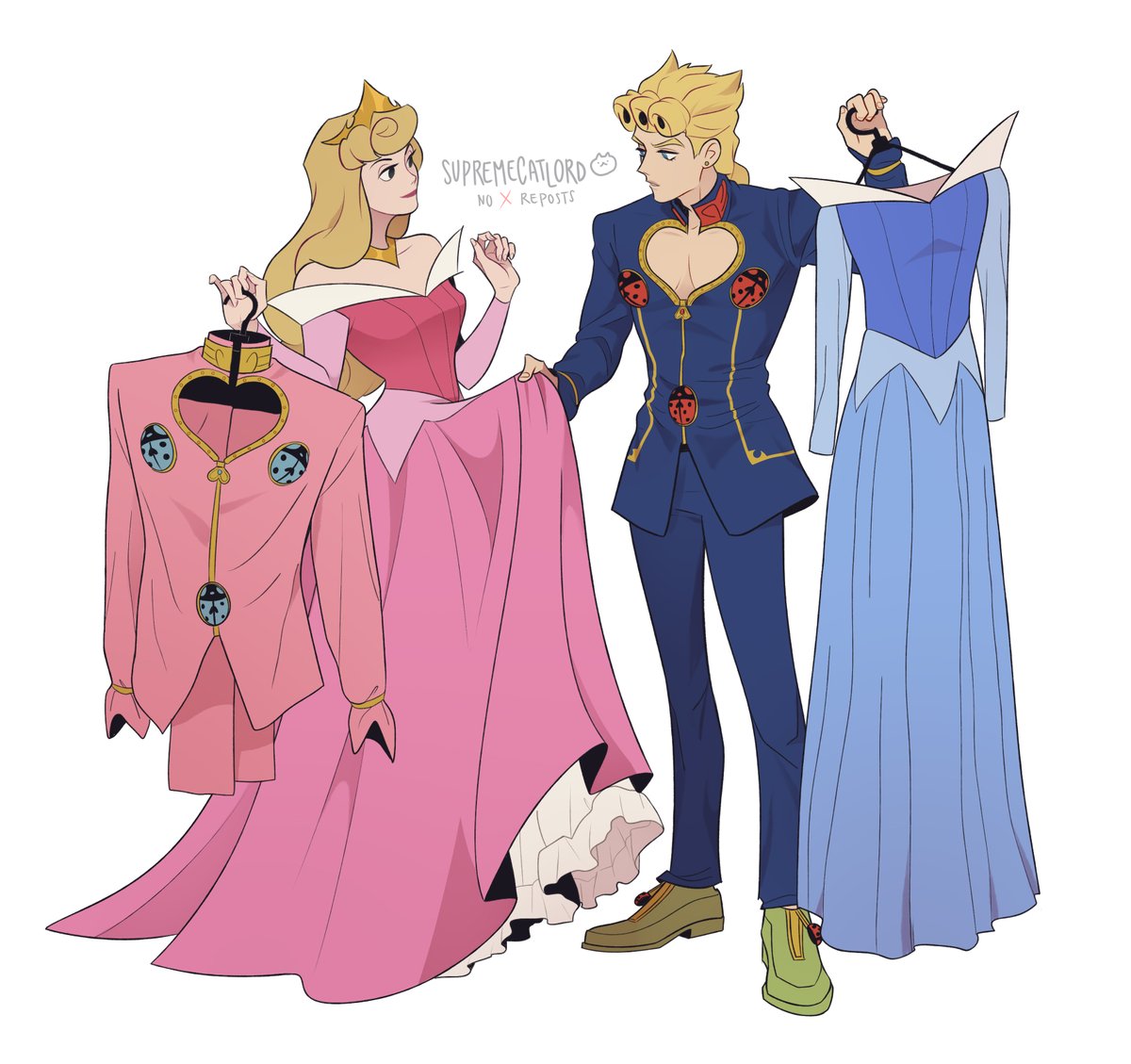 mijifuuu's tweet photo. aurora &amp; giorno :)

#jjba #jojosbizarreadventure https://t.co/pfSaY2tNcy