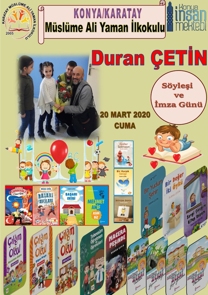MuslumeAli's tweet photo. Okulumuzda okur - yazar buluşmaları başlıyor. https://t.co/IcgsT2eaWi