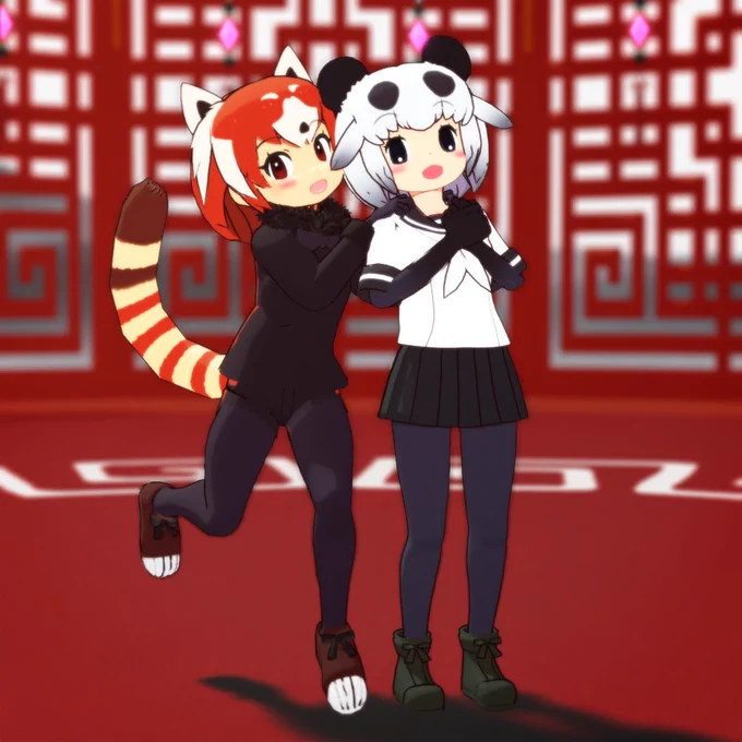 MMDで作ったver.も#MMDけもフレ 