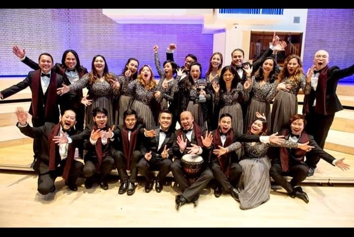 Mariamae518's tweet image. Thank you Lord God for the gift! #leapoftheyear first competition first win first Filipino choir to join #macc2020 #rncm @mcrchoralcomp @HarayaChoir winners