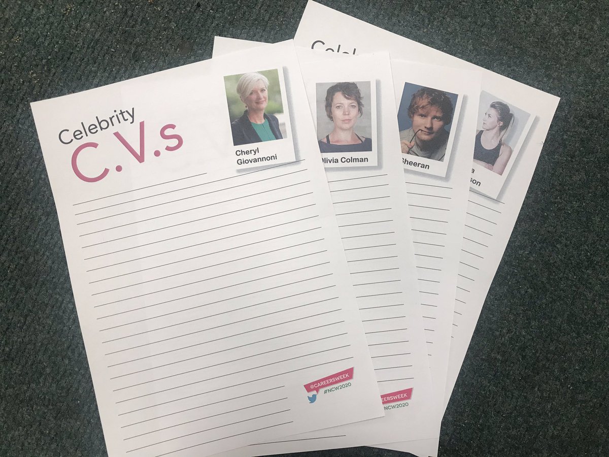 CV writing ✍🏼 and a careers quiz are just a few of our #NCW2020 activities on offer this week 
@cherylGDST @OliviaColmanTV @VicsWilliamson