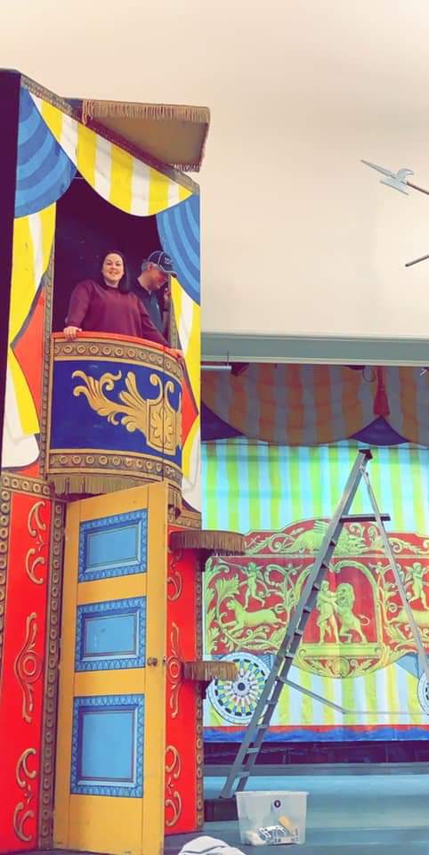HawickAOS's tweet photo. With only six more sleeps until our production of 'Barnum' takes to the stage of Hawick Town Hall, here's a wee sneak peek of our amazing scenery. Make sure you get your tickets - available from ILF Imaging, or send us a message! 🎪 https://t.co/wm9o3uJbPt