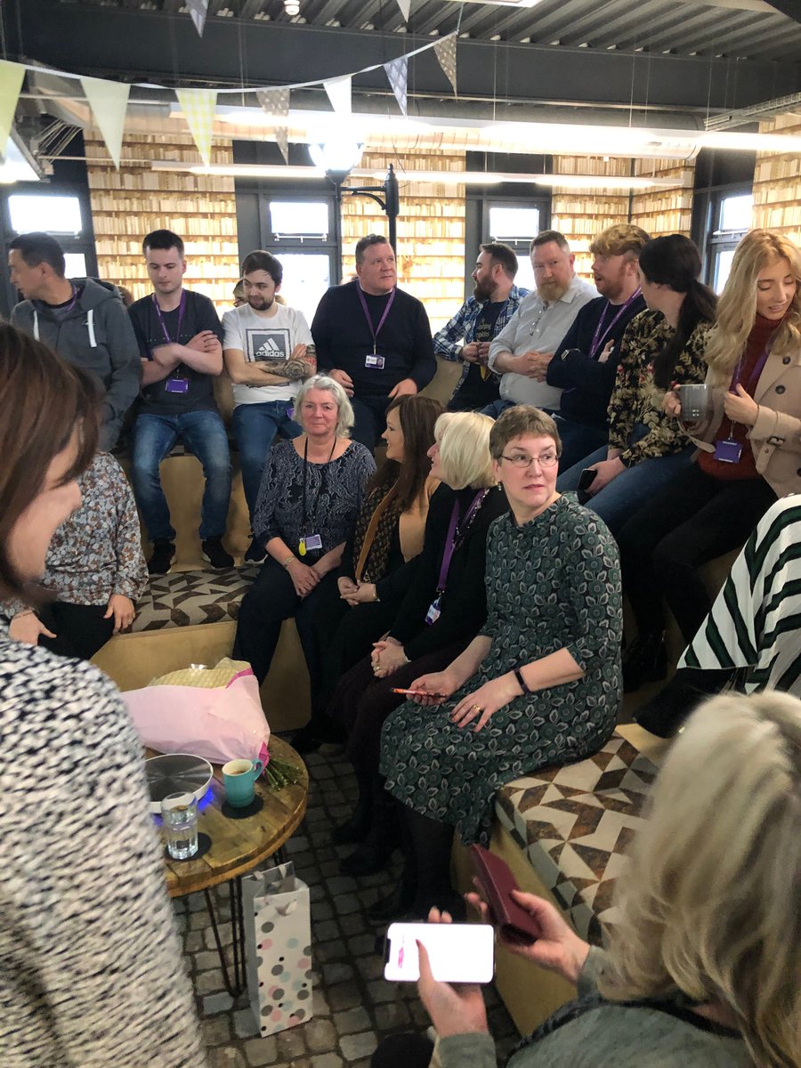 HaltonHousing's tweet photo. Well it was an emotional farewell to the lovely @CaroleG_hh today as we said goodbye after 11 wonderful years!  👋🏻 https://t.co/AxBdph1cHx