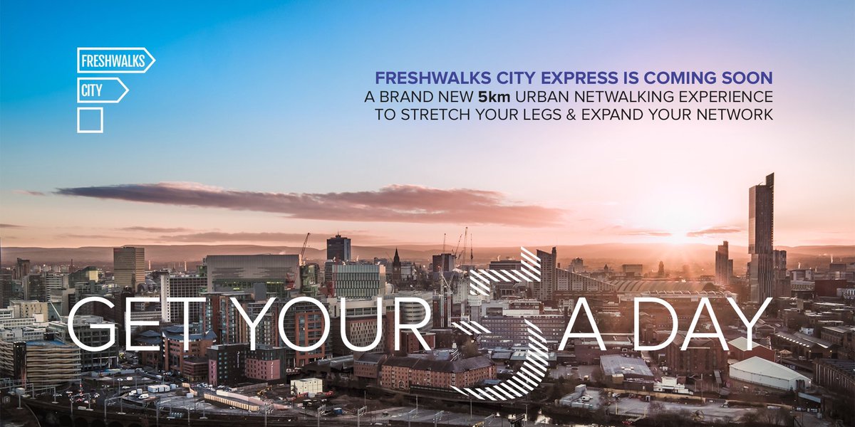 Work in Castlefield or Spinningfields? 

Join us for our inaugural #CityExpress walk this Thursday lunchtime (12pm-1pm).

Get your 5 a day.

Castlefield &gt; Bridgewater Canal &gt; Pomona Island &gt; Castlefield

#Netwalking

eventbrite.co.uk/e/freshwalks-c…