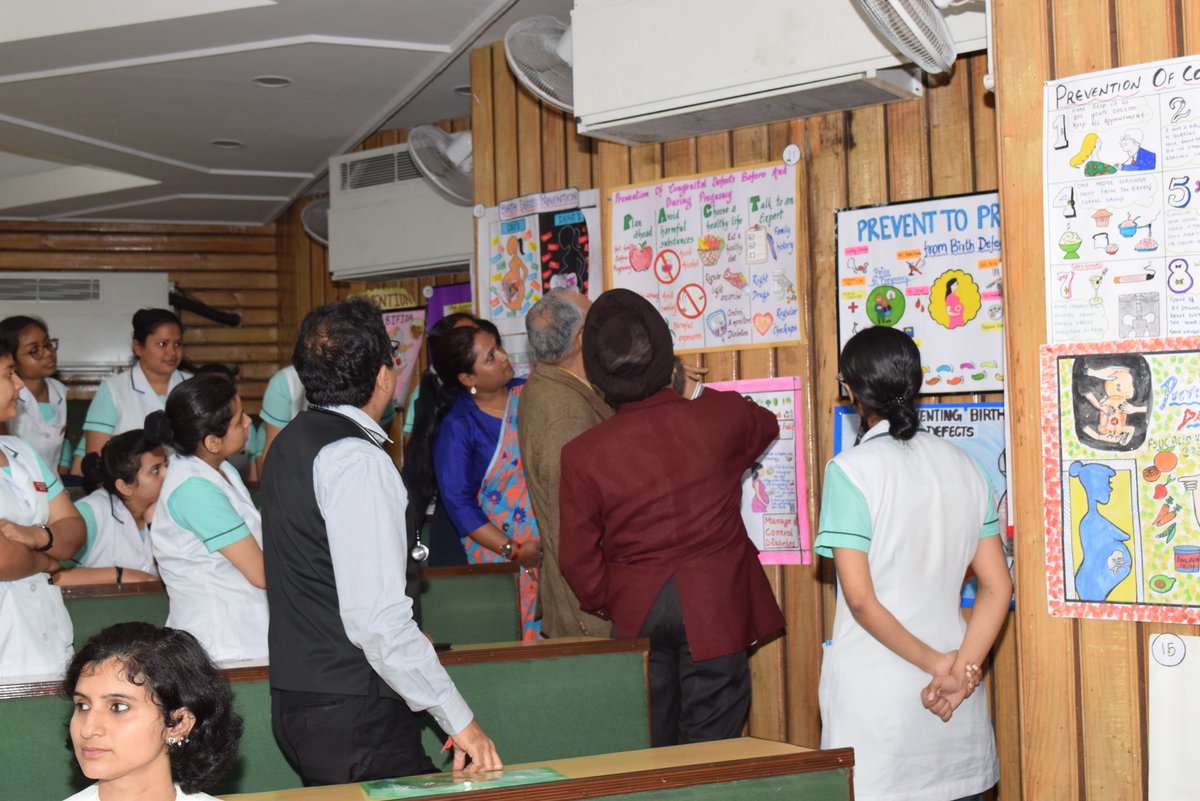shobhna_gupta's tweet photo. @worldbdday 
Nursing students  participated in poster competition on Birth Defects #worldbdday#
MS Dr Balvinder encouraged the students and gave prizes 
#ManyBirthDefects1Voice
#WHOIndiaOffice
#icbdsr
#birthdefects
@WHOSEARO
@Nnfindia1
@MoHFW_INDIA
@FOGSIHQ
@fssaiindia
@iapindia https://t.co/mv7EgKV1mY